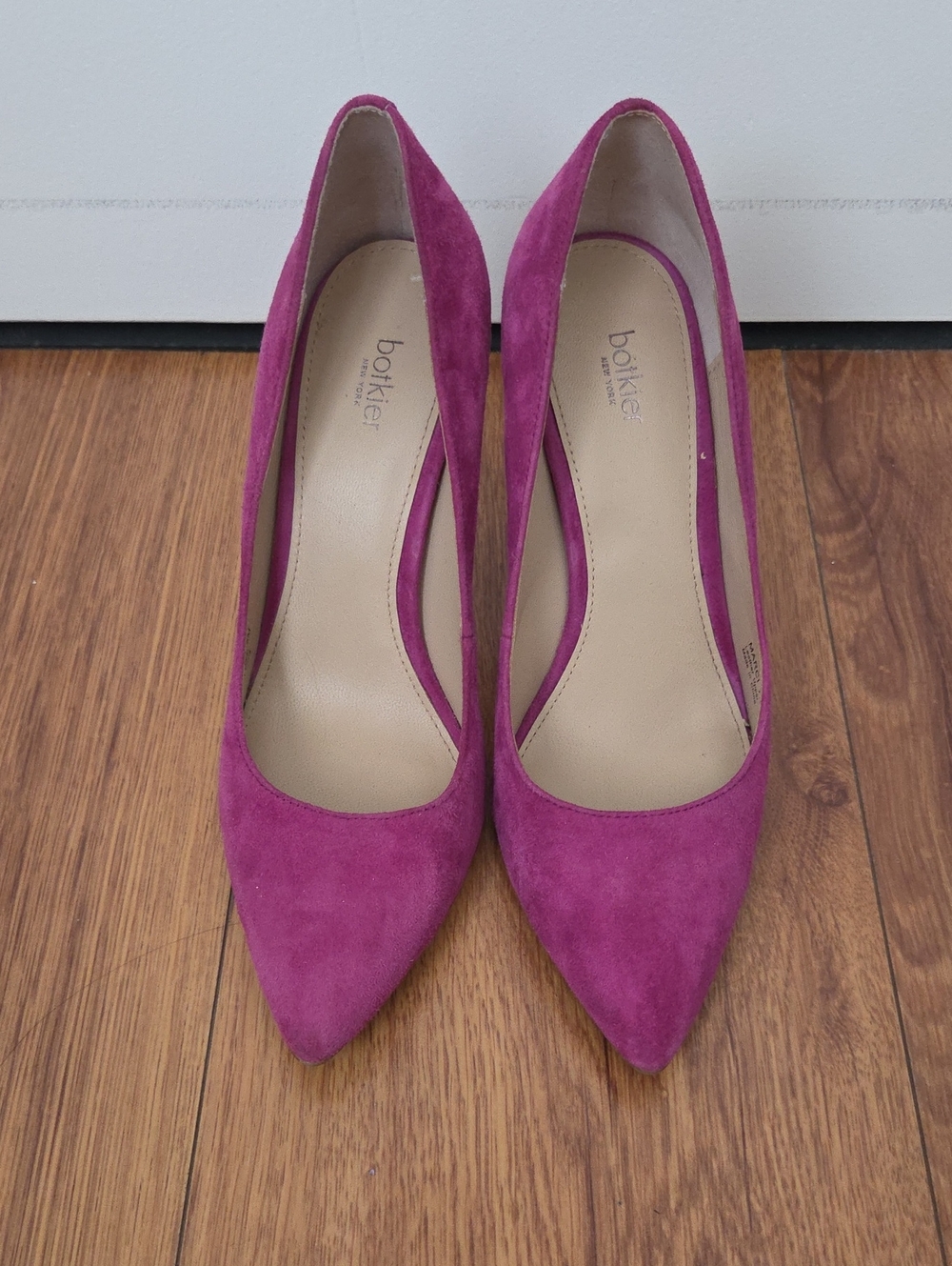 Botkier Fuchsia Suede Pointed-Toe Pumps